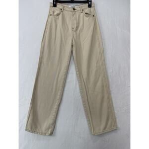 Reformation Cowboy High Rise Straight Jean Almond Size 27